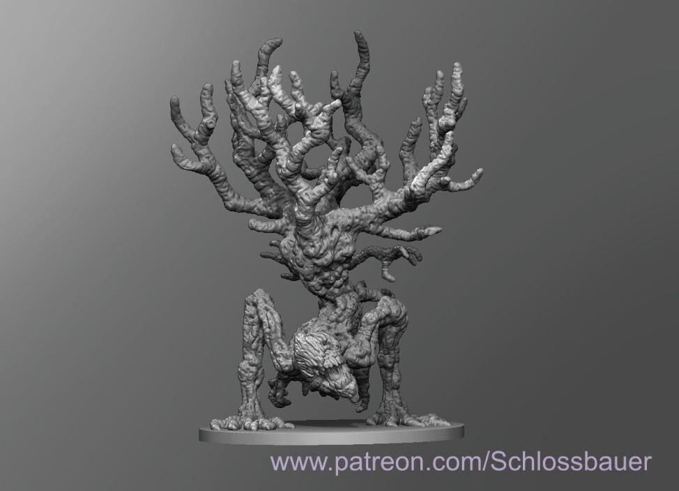 Cursed Tree Creature Monster Manual 28mm Scale DND D&D Miniature SB