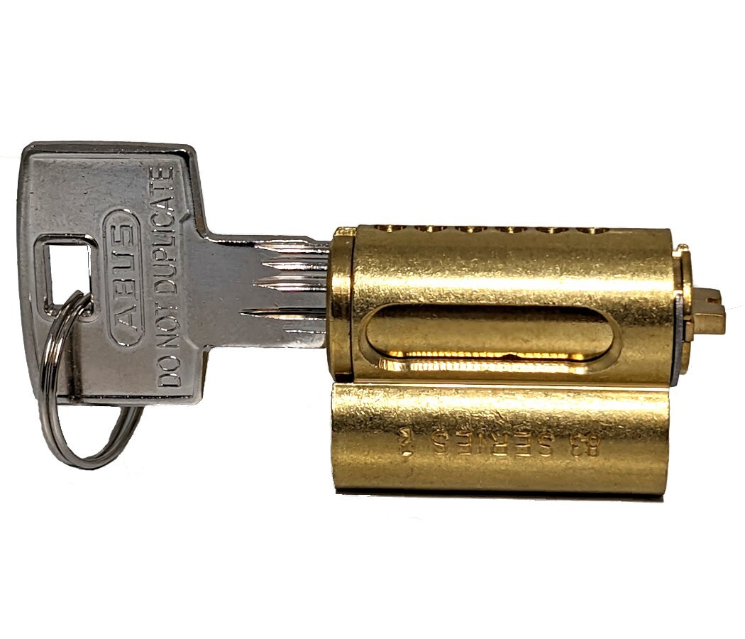 ABUS 888 S2 Cylinder for 83 Series Padlocks Brass- Zero Bitted