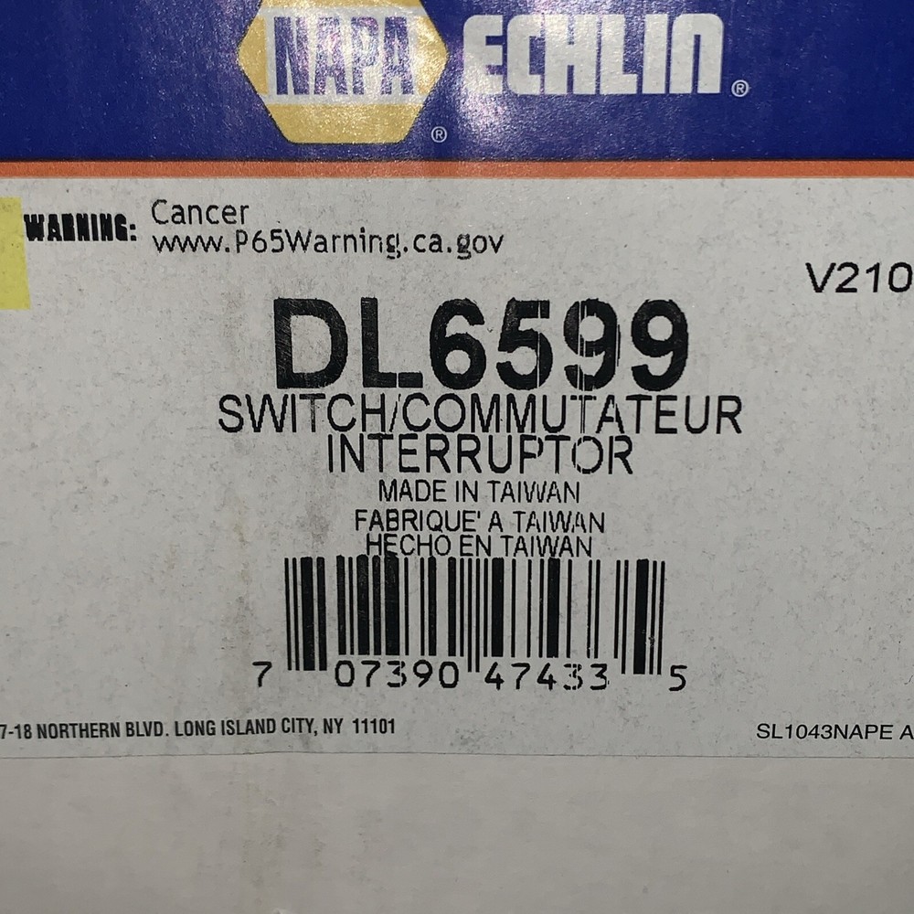 ORIGINAL NAPA DL6599 ECHLIN COMBINATION SWITCH