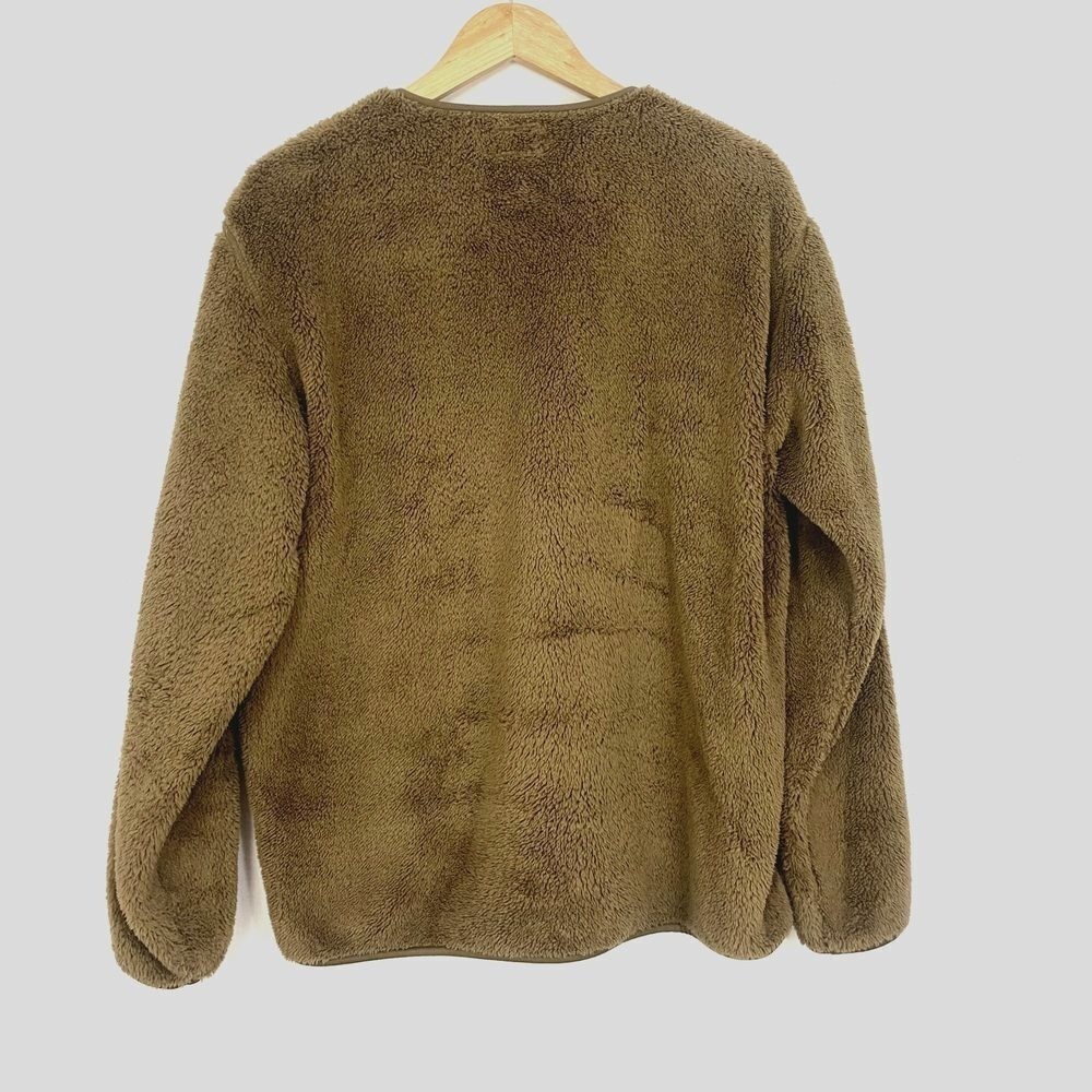 Engineered Garments x Uniqlo Fleece Pullover Brown Men M Snaps @ Collar Gorpcore