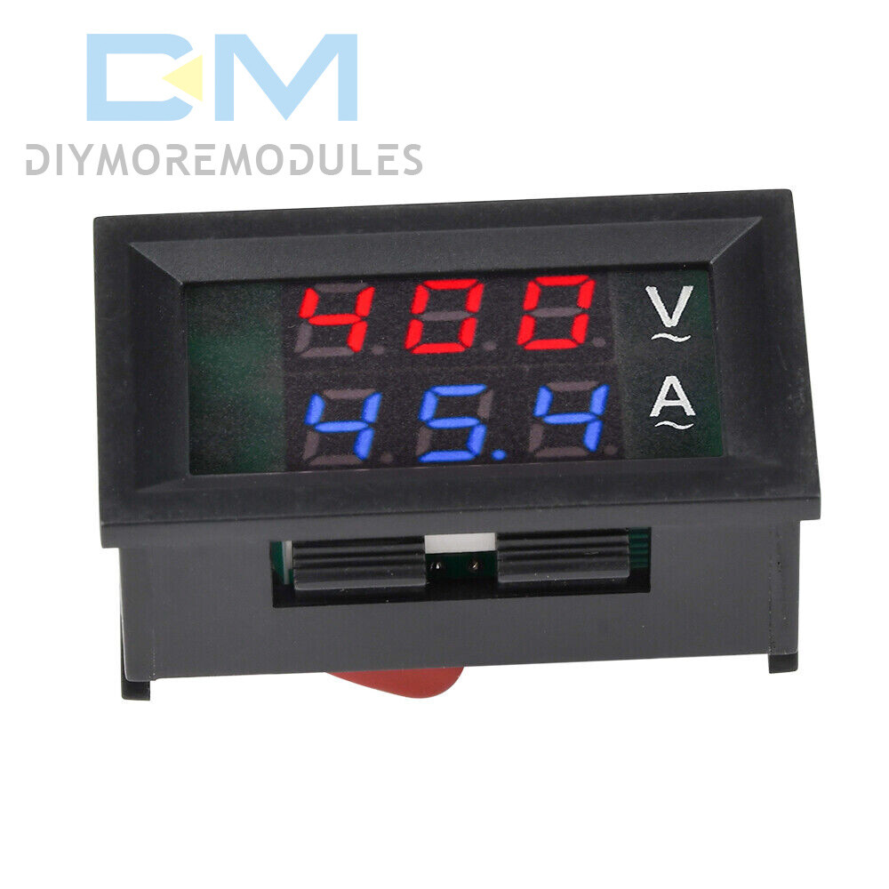 Voltmeter Current Voltage Amp Meter Hall Effect Sensor AC50-600V 10A/50A/100A