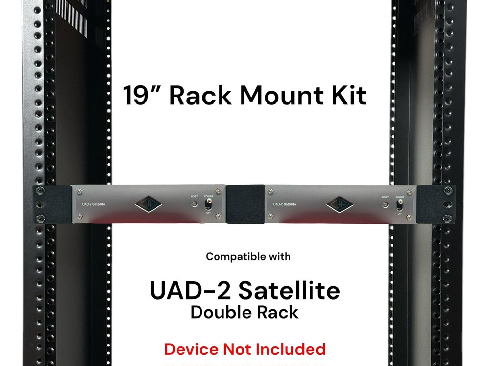 Rack Mount Kit for 2 Side By Side UAD-2 Satellite Thunderbolt - 19” 1U Brackets