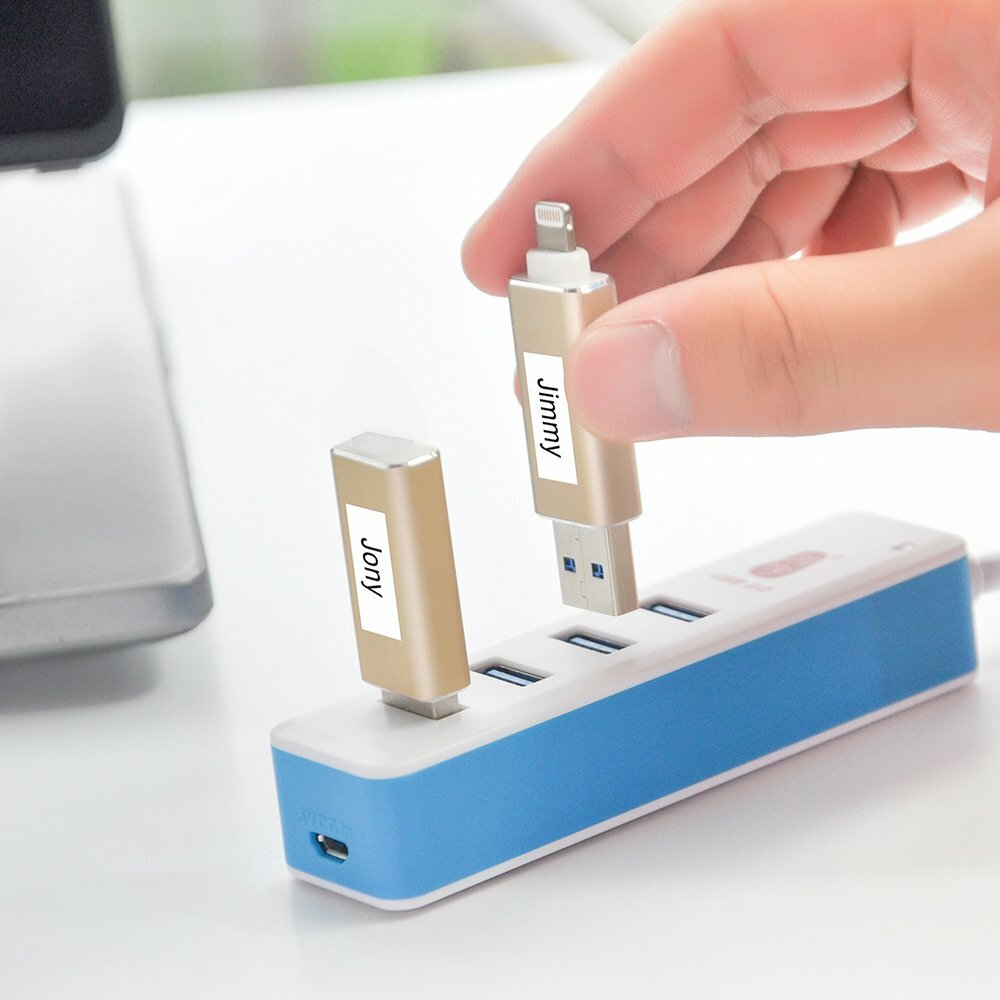 10PK DYMO LetraTag Tape Refills 91330 12mm Compatible for LT-100H White Paper