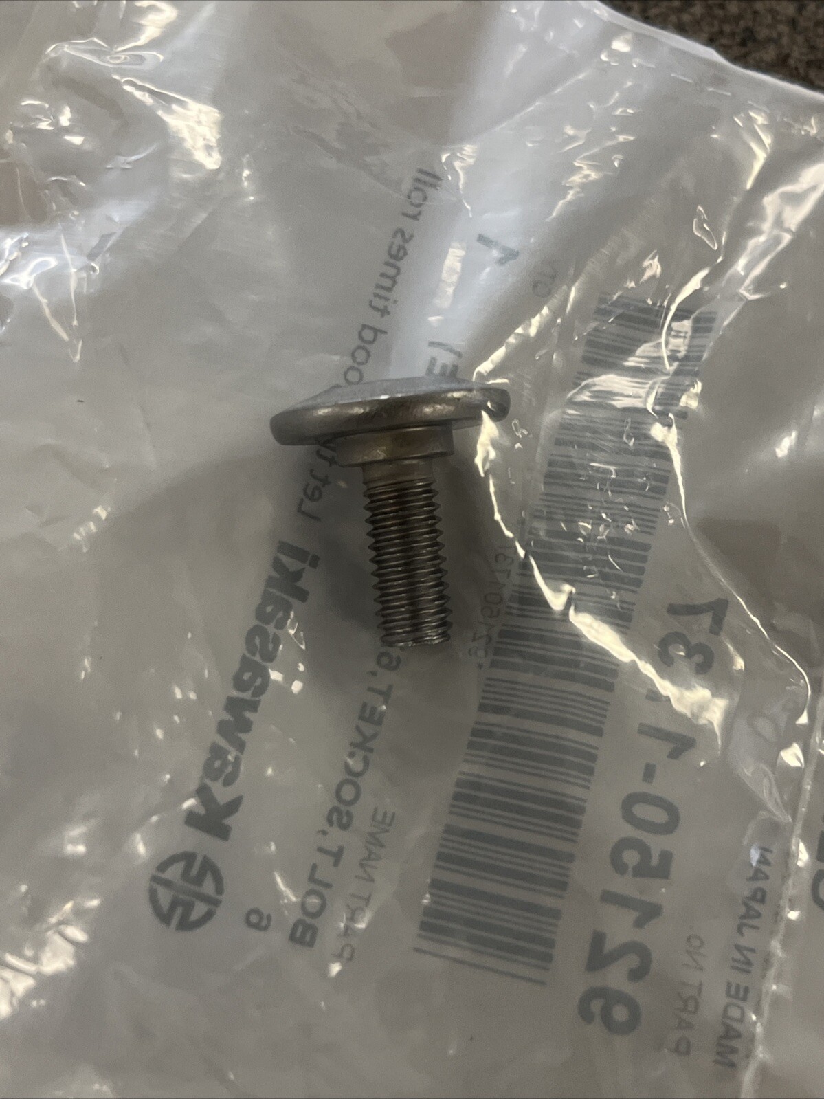 KAWASAKI OEM GENUINE KICK START LEVER BOLT 92150-1737 KX65 KX85 KX100 KX112