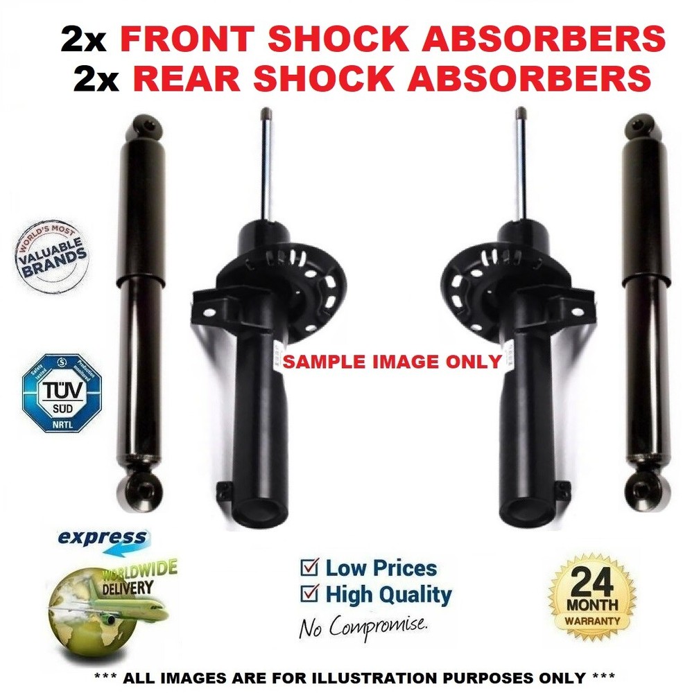 FRONT + REAR SHOCK ABSORBERS SET for FORD FOCUS C-MAX 1.8 2004-2007