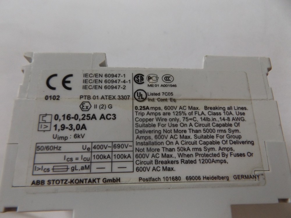 WHOLESALE ABB MS 325 MOTOR STARTER