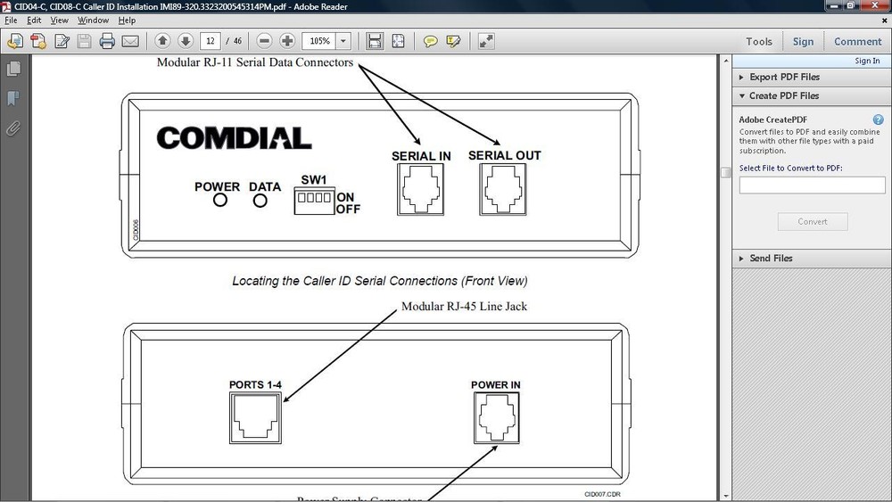 ATI-X Comdial Comdial ATI Unit 2 Port