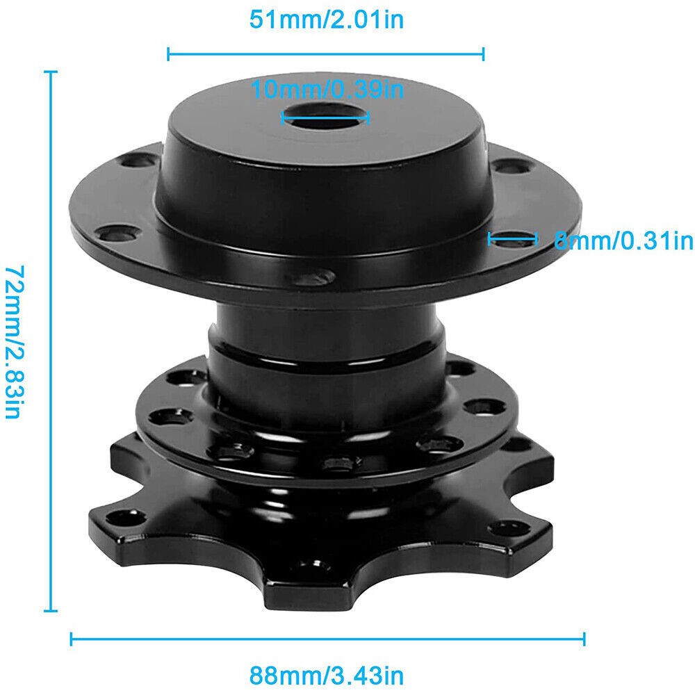 Universal Steering Wheel Quick Release Hub Racing Adapter Snap Off Boss Kit