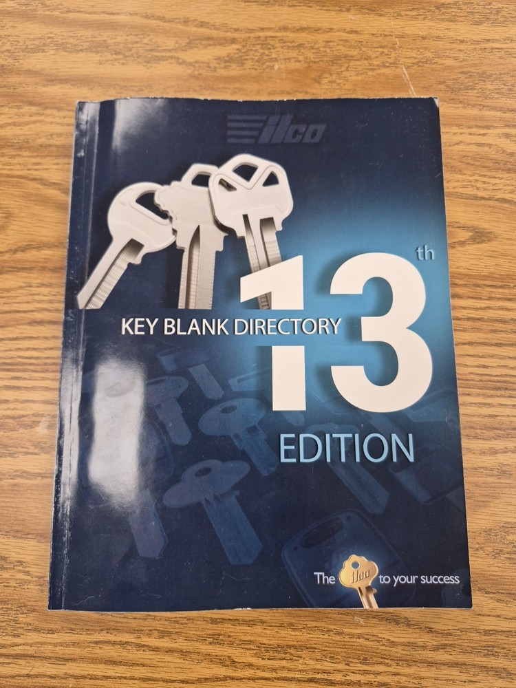 ILco Key Blank Directory 2022 13th Edition NEW