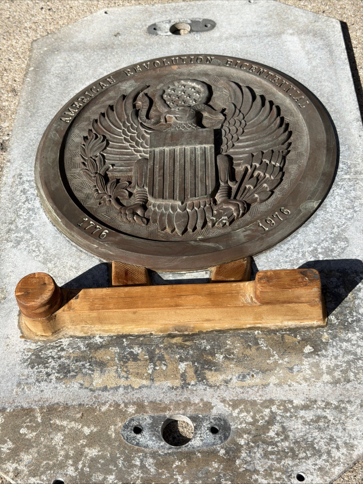 VTG Industrial Aluminum & Bronze Foundry Mold American Eagle Bicentennial ’76