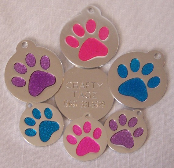 CUSTOM ENGRAVED PERSONALIZED PET TAG ID DOG CAT NAME TAGS DOUBLE SIDE