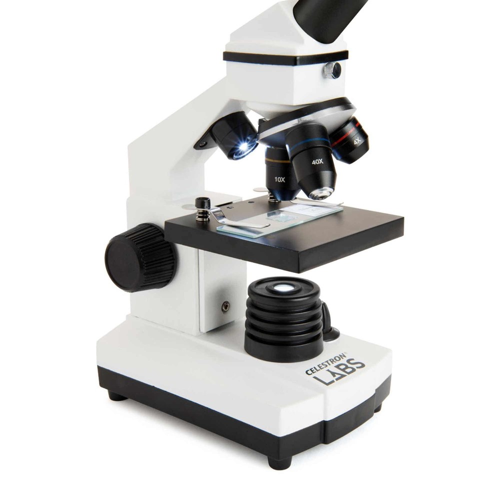 Celestron CM800 Compound Microscope White 800x Magnification CSN44128