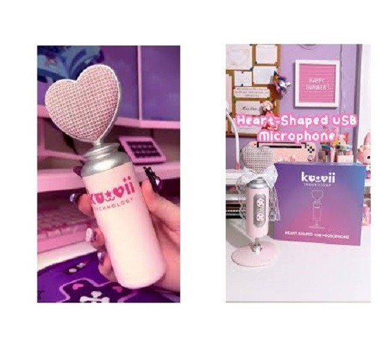 Kawaii USB desktop Recording Mic Studio Quality Microphone Condenser Computer PC