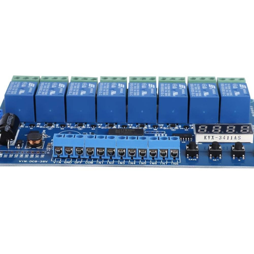 Multifunction Relay, 8-36V 8-Channel Multifunction Time Delay Relay Interface...