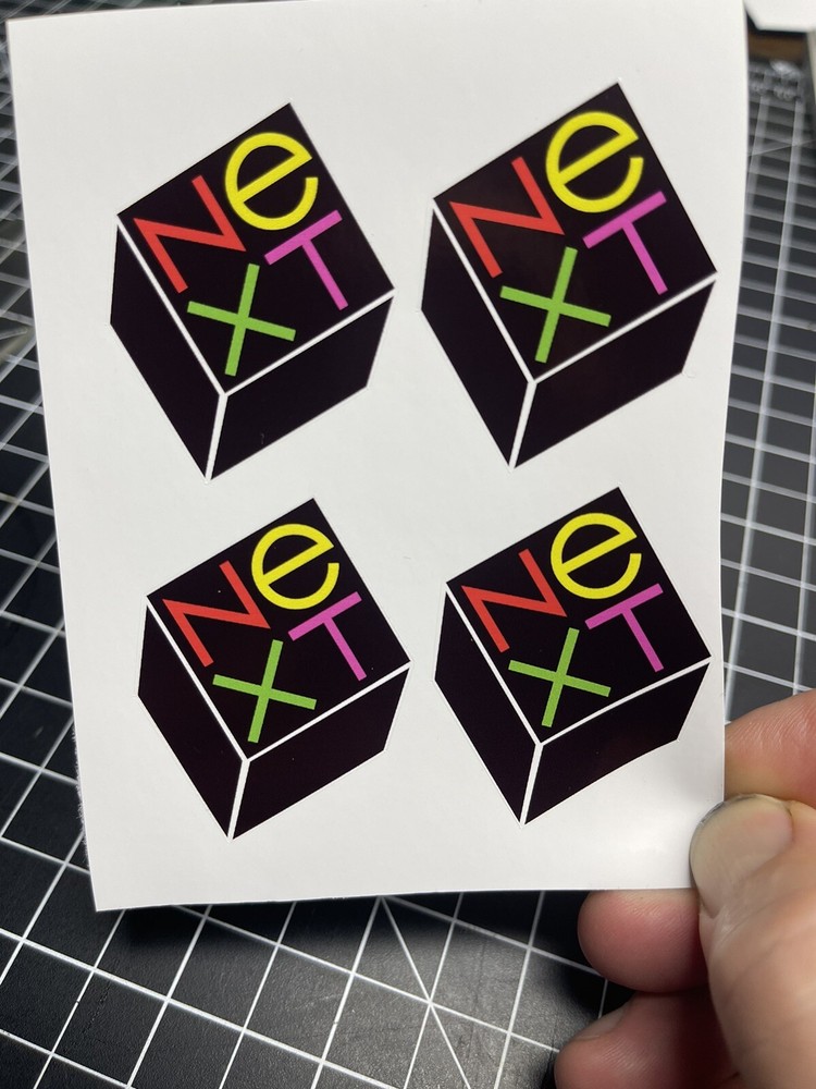 Next Computer Logos vinyl decals qty 4