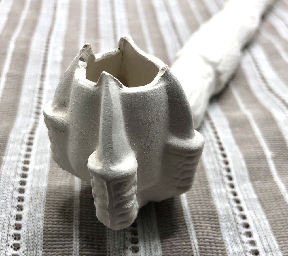Native American Indian Claw Eagle Pipe Ceramic Bisque Ready to Paint