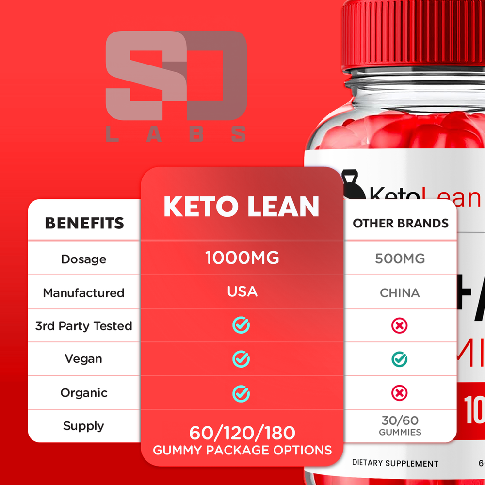 Keto Lean ACV Gummies - KetoLean ACV Maximum Strength for Body Shaping (1 Pack)