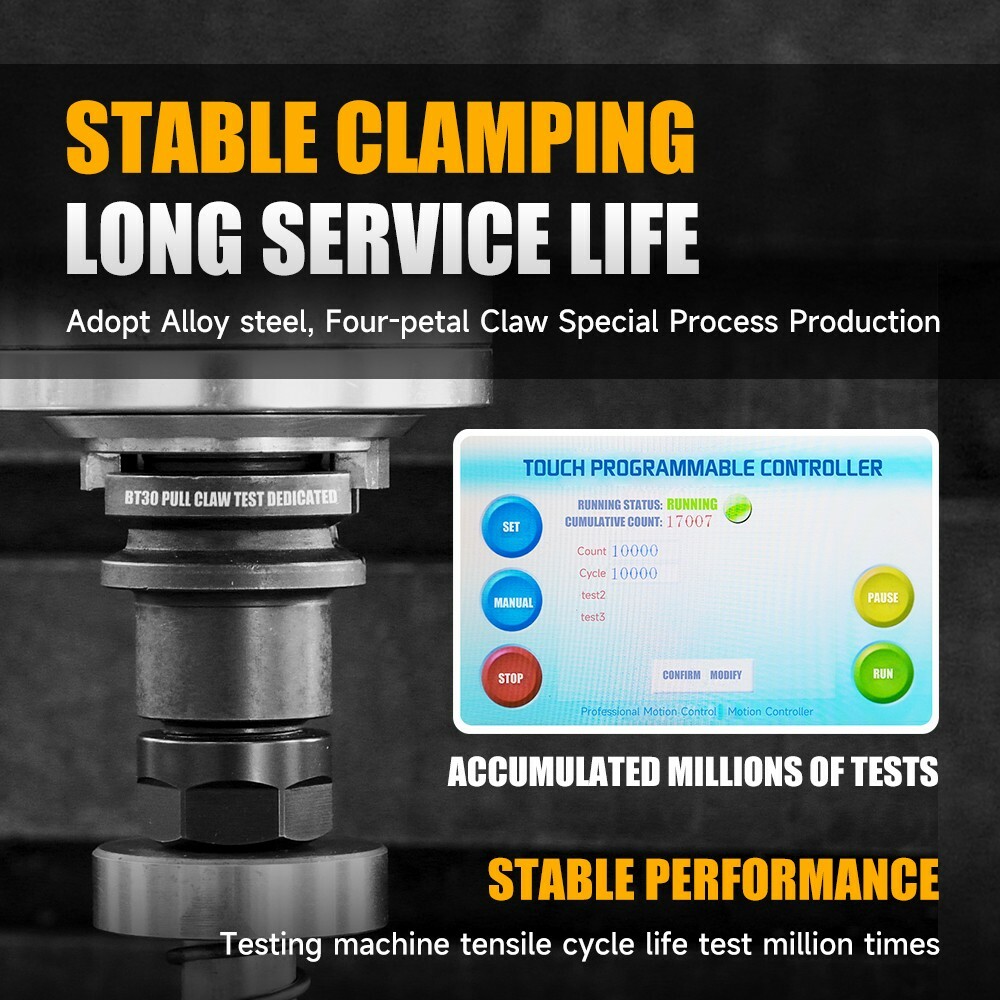 SFX BT40 90 Degree CNC Spindle Pull Claw 4 Petal Claw External Thread