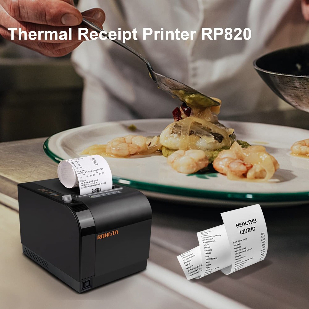 Thermal Receipt Printer, 80mm Receipt Printers, Thermal Pos Printer with Auto...
