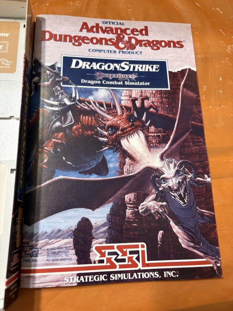 Advanced Dungeons & Dragons Dragonstrike Dragonlance Amiga Complete EUC