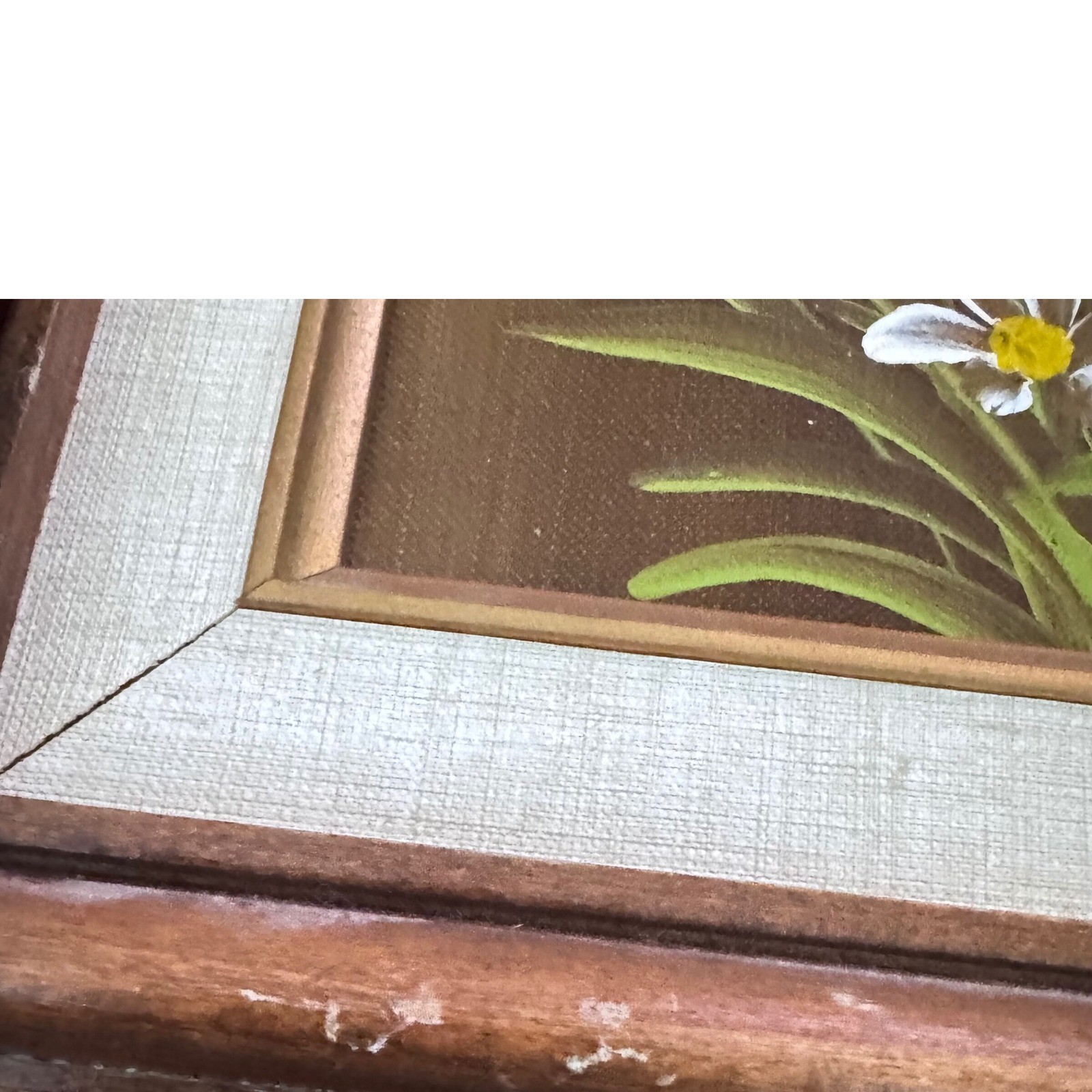 Vintage Framed Bird Floral Painting Signed Asian Art Wall Decor Nature Home '70s