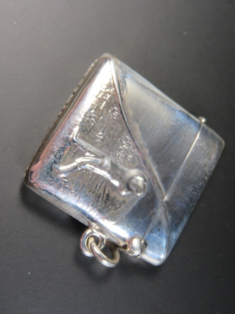 STERLING SILVER GOLF VESTA CASE