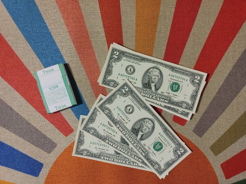 2009 - $2 Two Dollar Bill - A Boston - Uncirculated - From BEP Pack