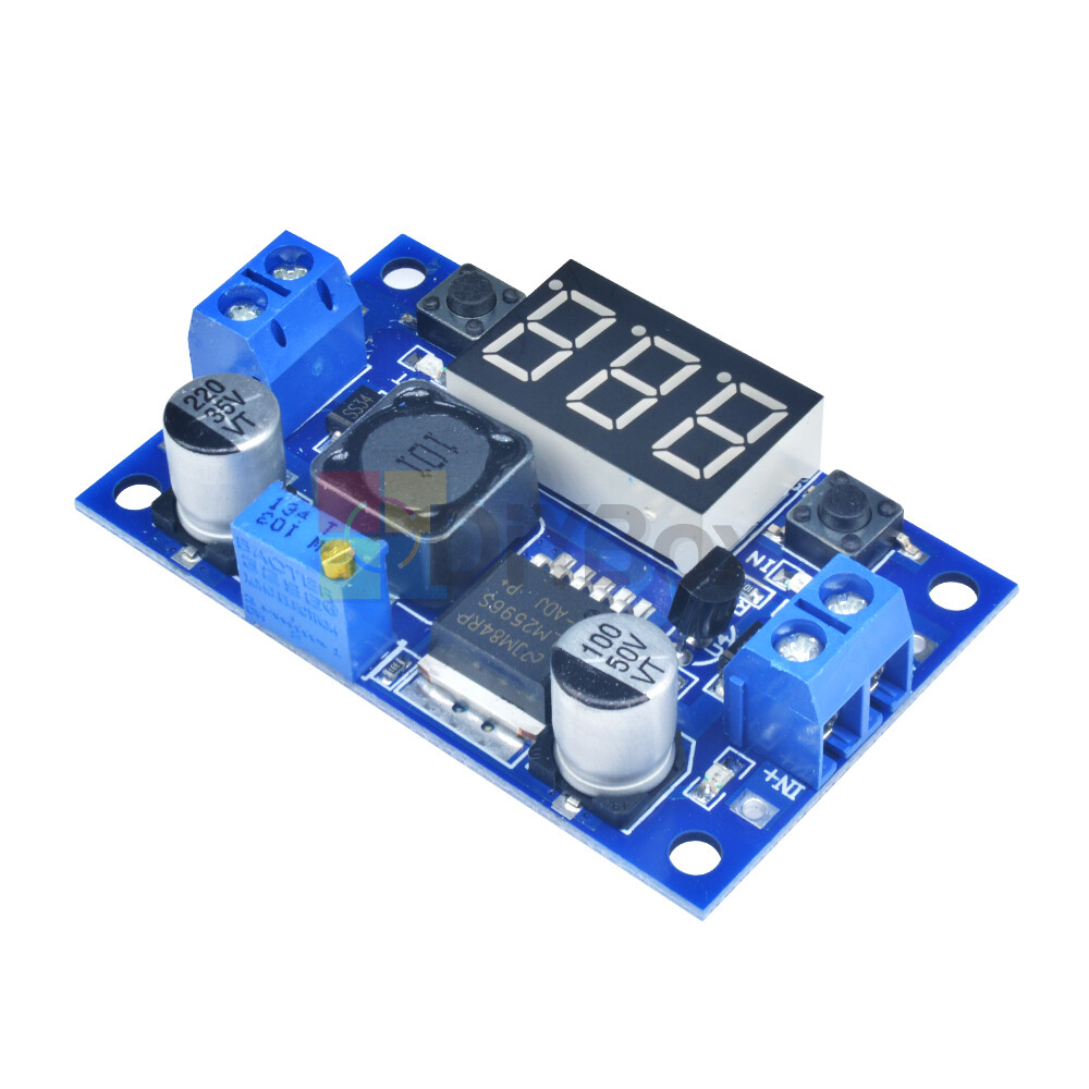 DC-DC LM2596 Power Supply Buck Converter Step-down Module+LED Display Voltmeter