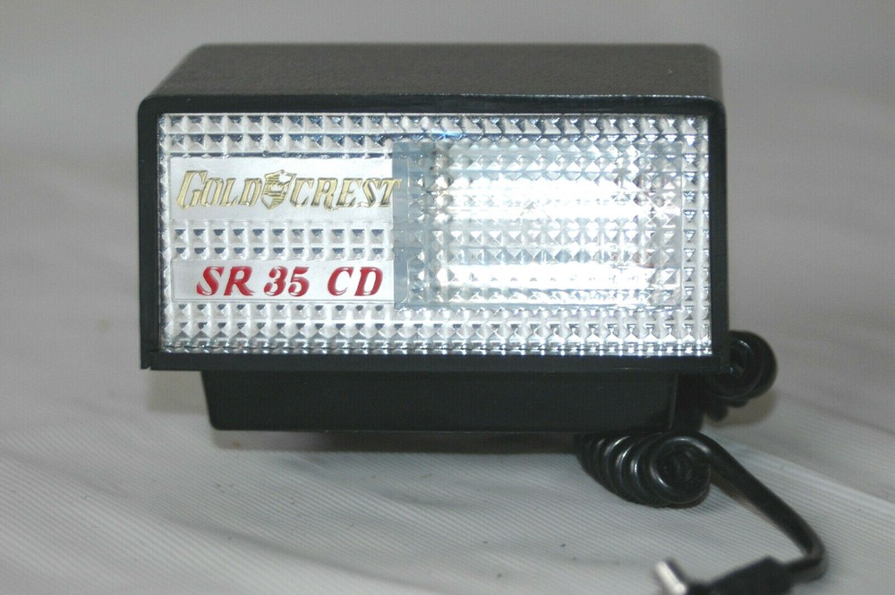 Camera Flash Gold Crest Sr 35 Cd Rechargeable Flash Unit For SLR 35mm Camera