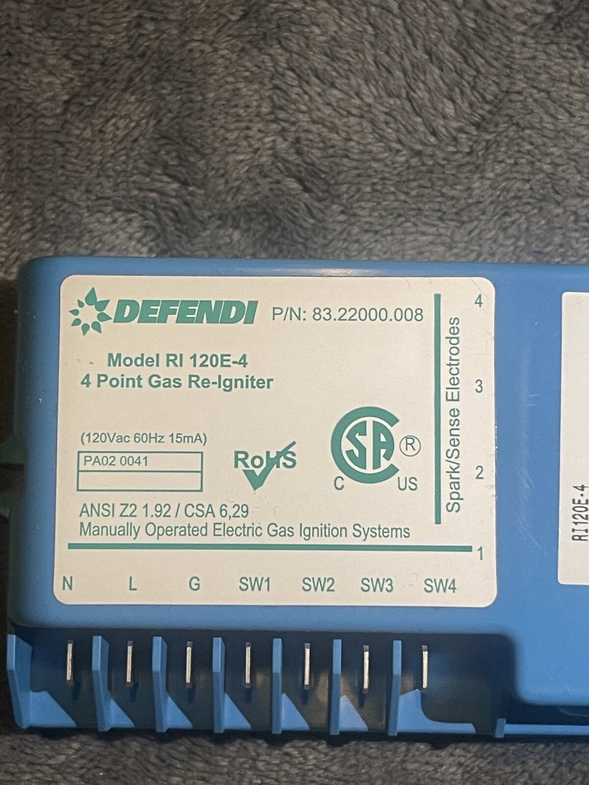 PA020041 VIKING DEFENDI OEM 4 Point Burner Spark Module