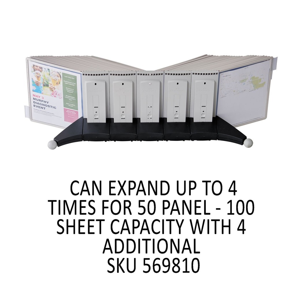Desktop Reference System with 10 Double-Sided Panels - Letter-Size 8.5" x 11"...