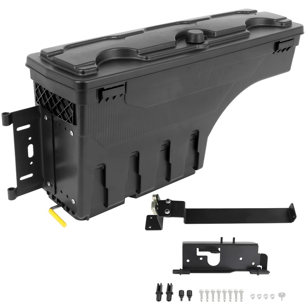 Truck Bed Storage Box Password Lockable Lid Swing Driver Side