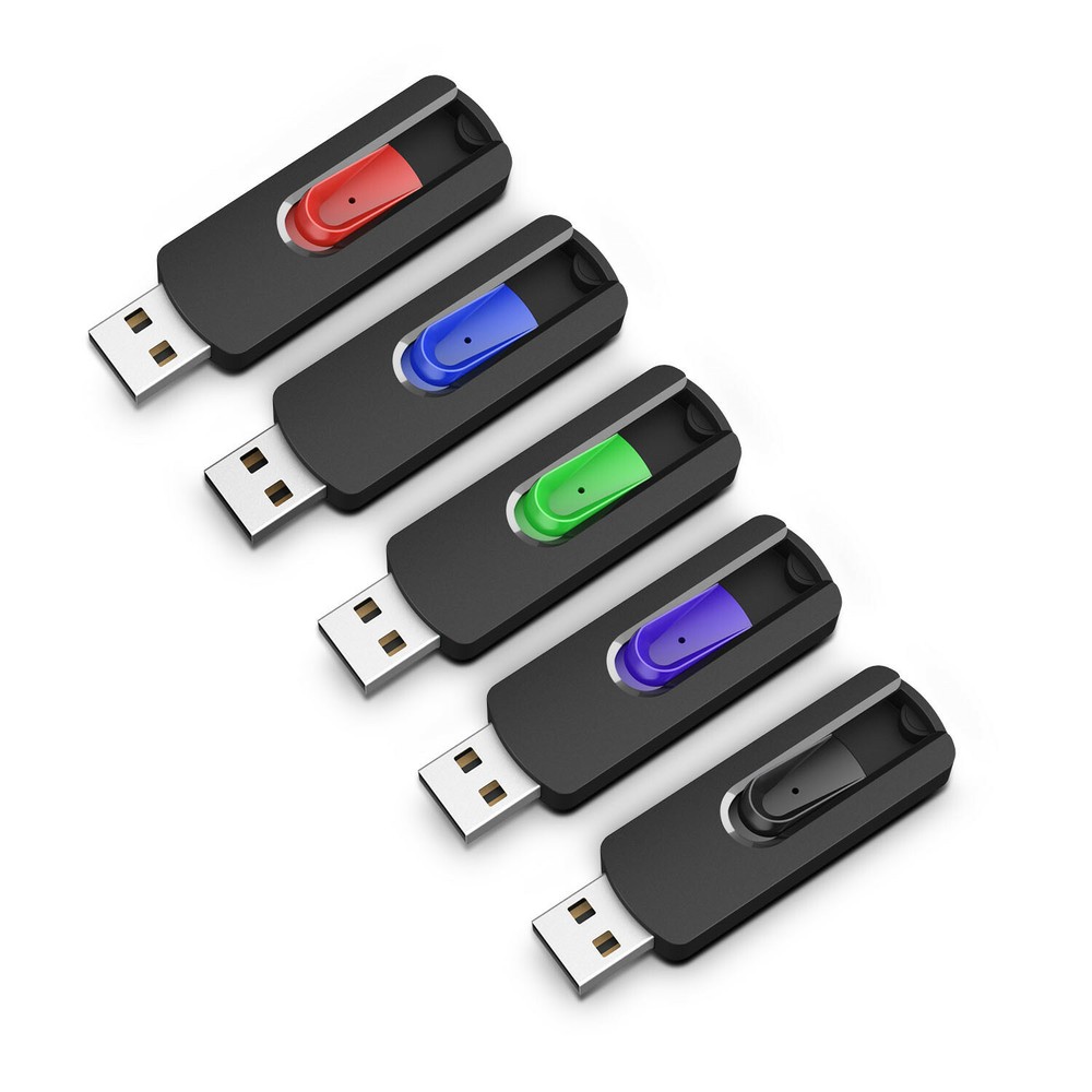 5Pcs 128GB USB Flash Drive Memory Stick Data Storage Thumb USB Pen Drives