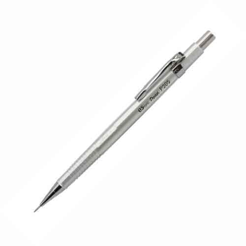 Pentel Sharp Drafting Mechanical Pencil 0.5mm Lead Refillable Metallic Silver