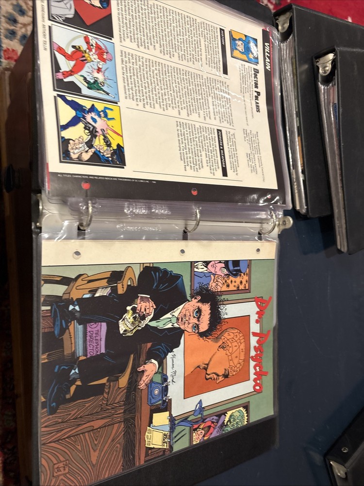 Comic Book Bio Binder