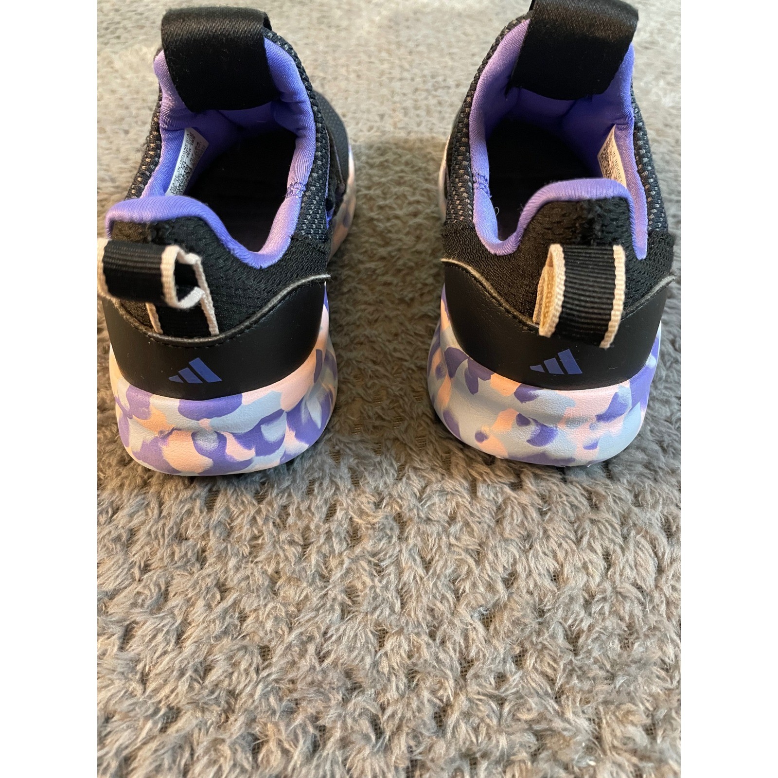 Adidas Lite Racer Adapt 7.0 Sneaker Multi Color Girls Sz 13 NEEDS INSOLES