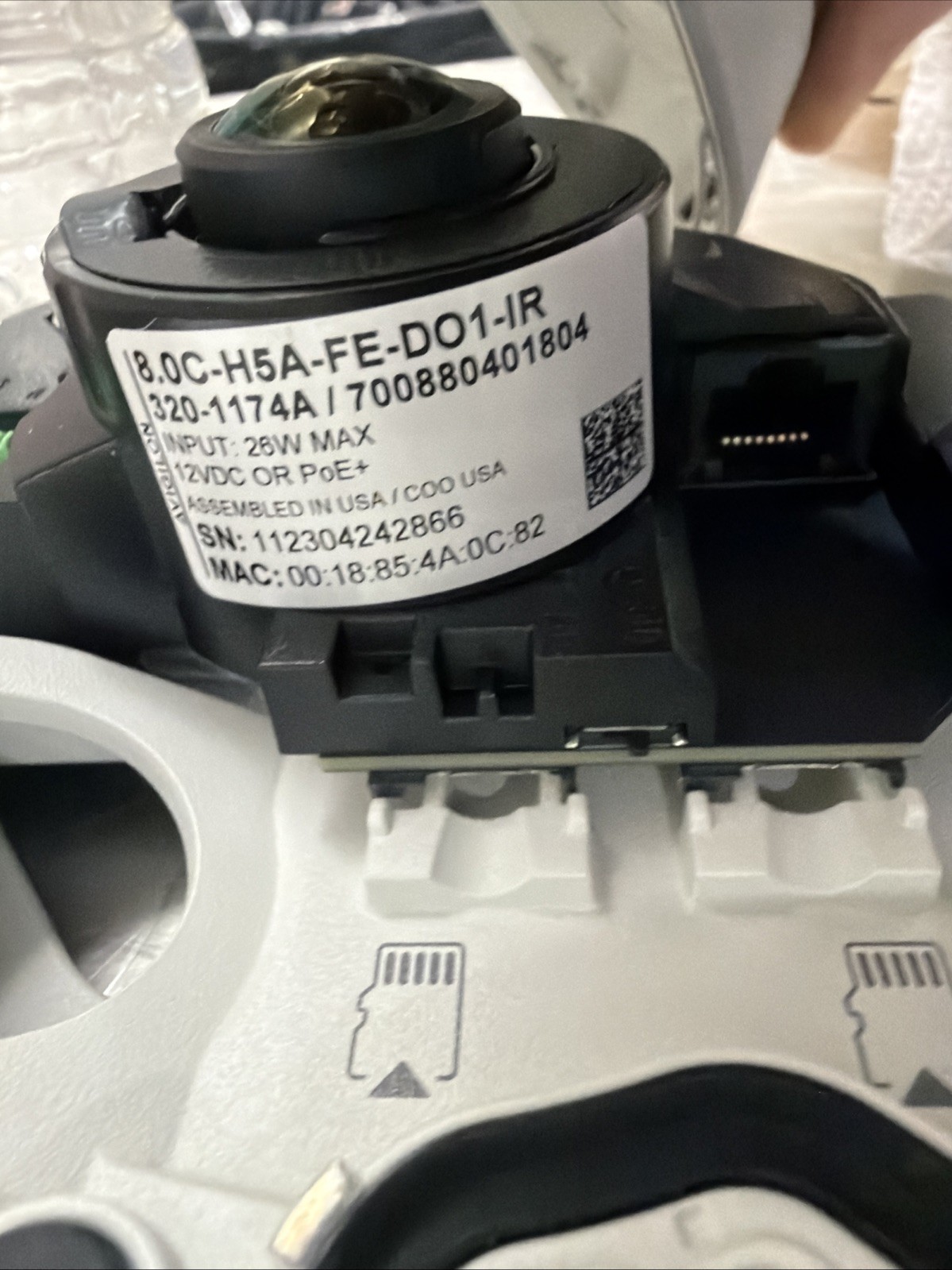 Avigilon 8.0C-H5A-FE-DO1-IR 8MP H5A 360 Degree Fisheye Network Camera Outdoor