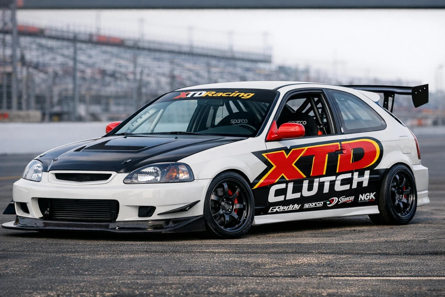 XTD STAGE 2 CLUTCH & 8 LBS FLYWHEEL KIT 92-05 CIVIC 93-95 DEL SOL D15 D16 D17