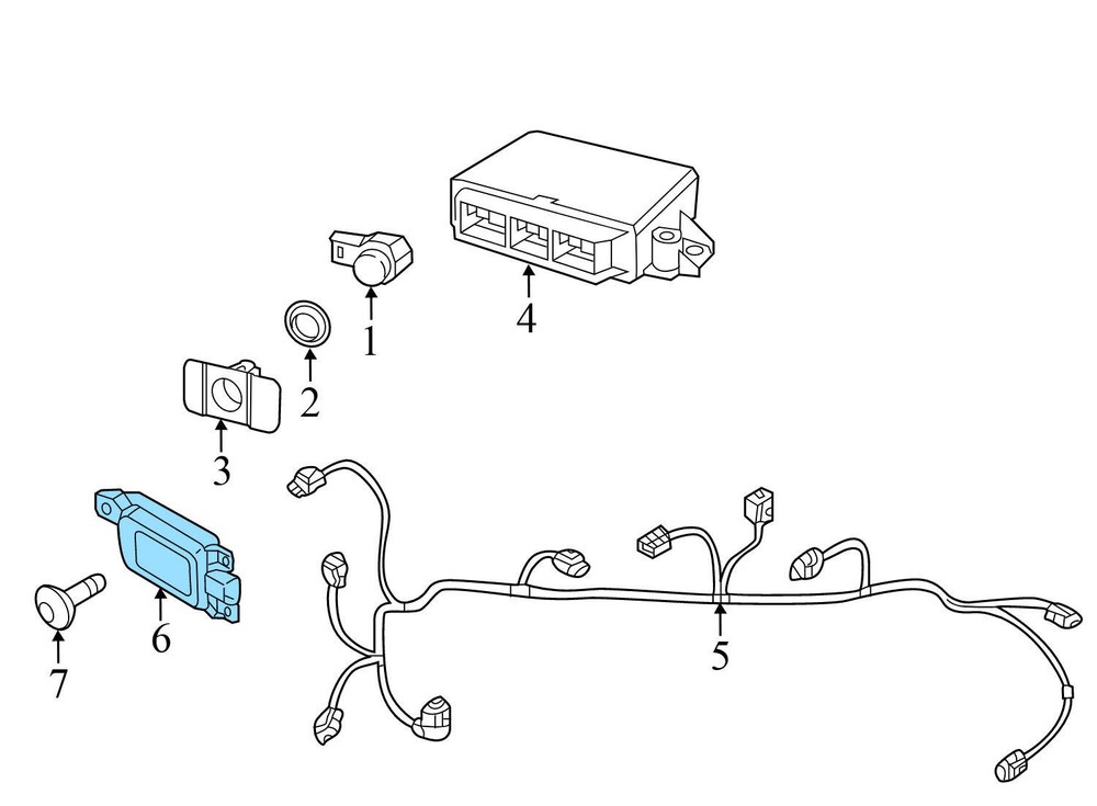 2015-2018 VW JETTA - Right Blind SPOT Detection Master Control Module