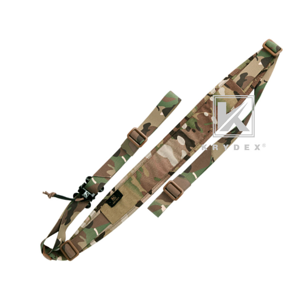KRYDEX Tactical Sling Modular Slingster Pull Tab Two-Point Sling Adjustable Camo