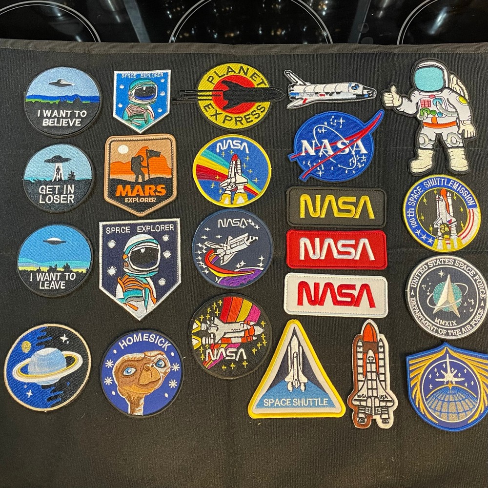 Space Shuttle Astronaut Universe Adventure Patch Hook & Loop