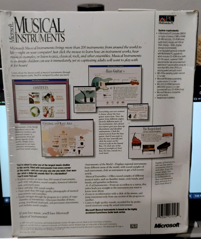 Microsoft Musical Instruments - Microsoft Home - New Old Stock- complete