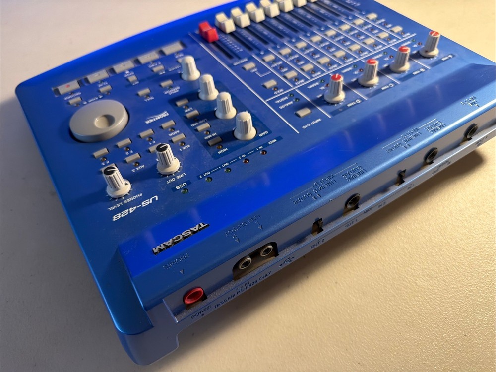 Tascam US-428 Digital Audio MIDI Controller 4-Channel USB Mixer - Untested