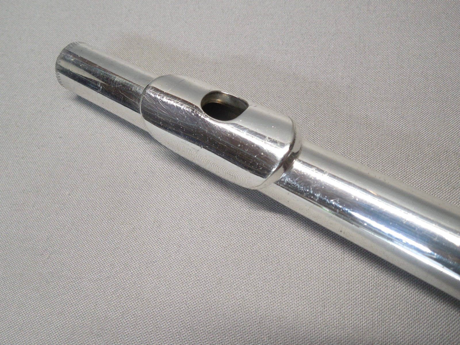 Replacement Flute Head Joint - Silver Plated - Cleaned & Polished