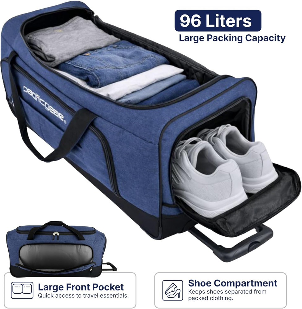 Duffel Bag with Rolling Wheels