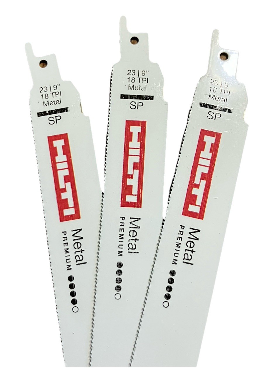 50 Pack Reciprocating Saw Blades 9” 18 TPI HILTI For All Standard Sawzalls
