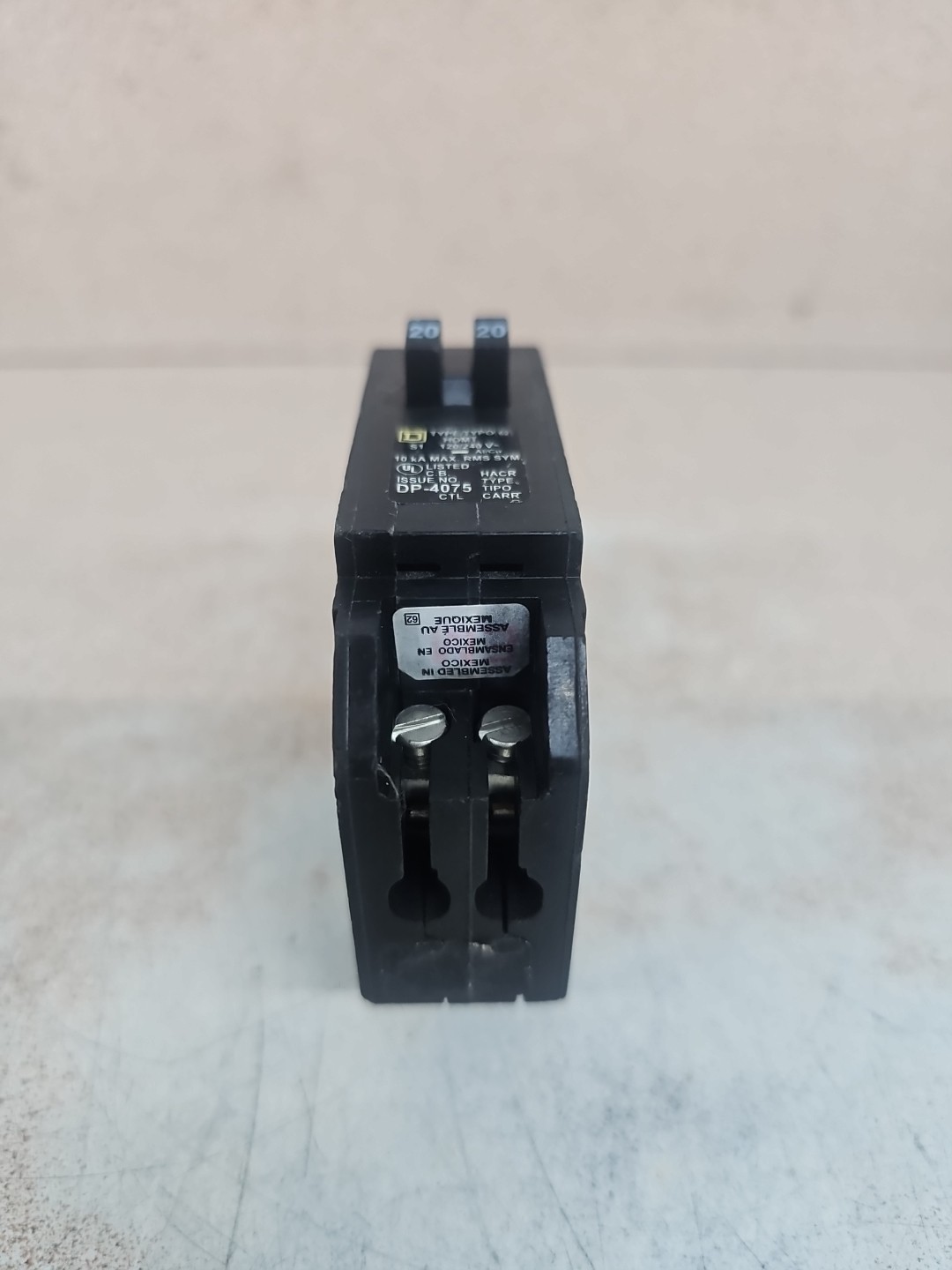 NTO Square D HOMT2020 Circuit Breaker 20A 120/240V Tandem