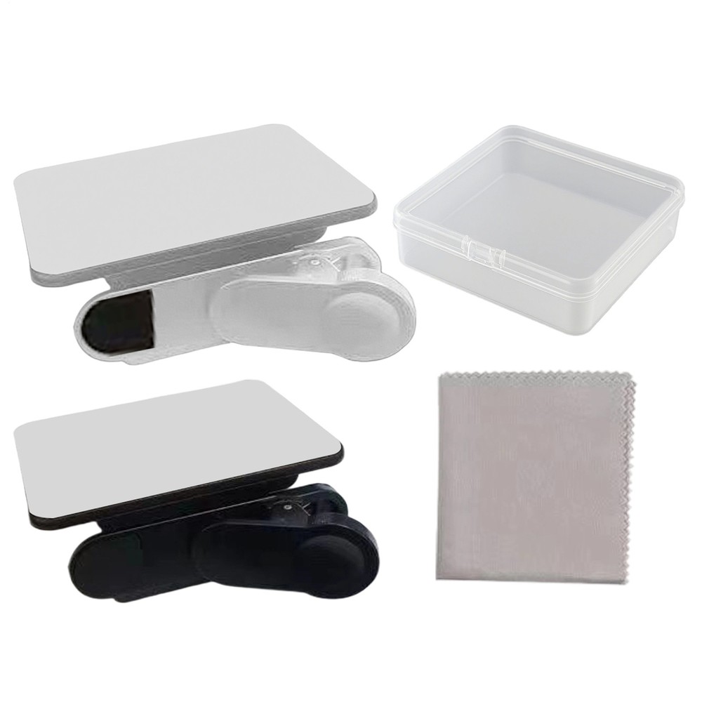 Mirror Effect Lens Smartphone Camera Mirror Reflection Clip Kit