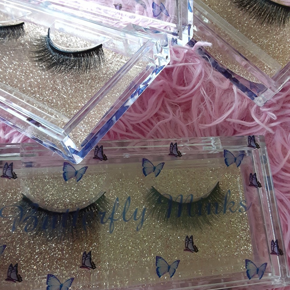 Medium long real 100% mink lashes