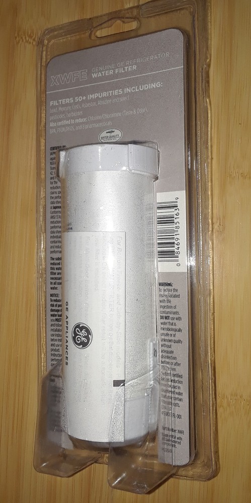 One Sealed Genuine XWFE Replacement Water Filter for Compatible GE Refrigerators